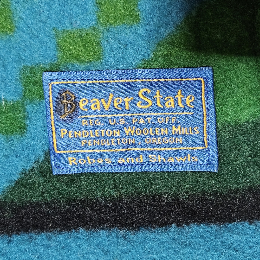 Vintage Pendleton Aztec Bomber Jacket Beaver Stat… - image 3